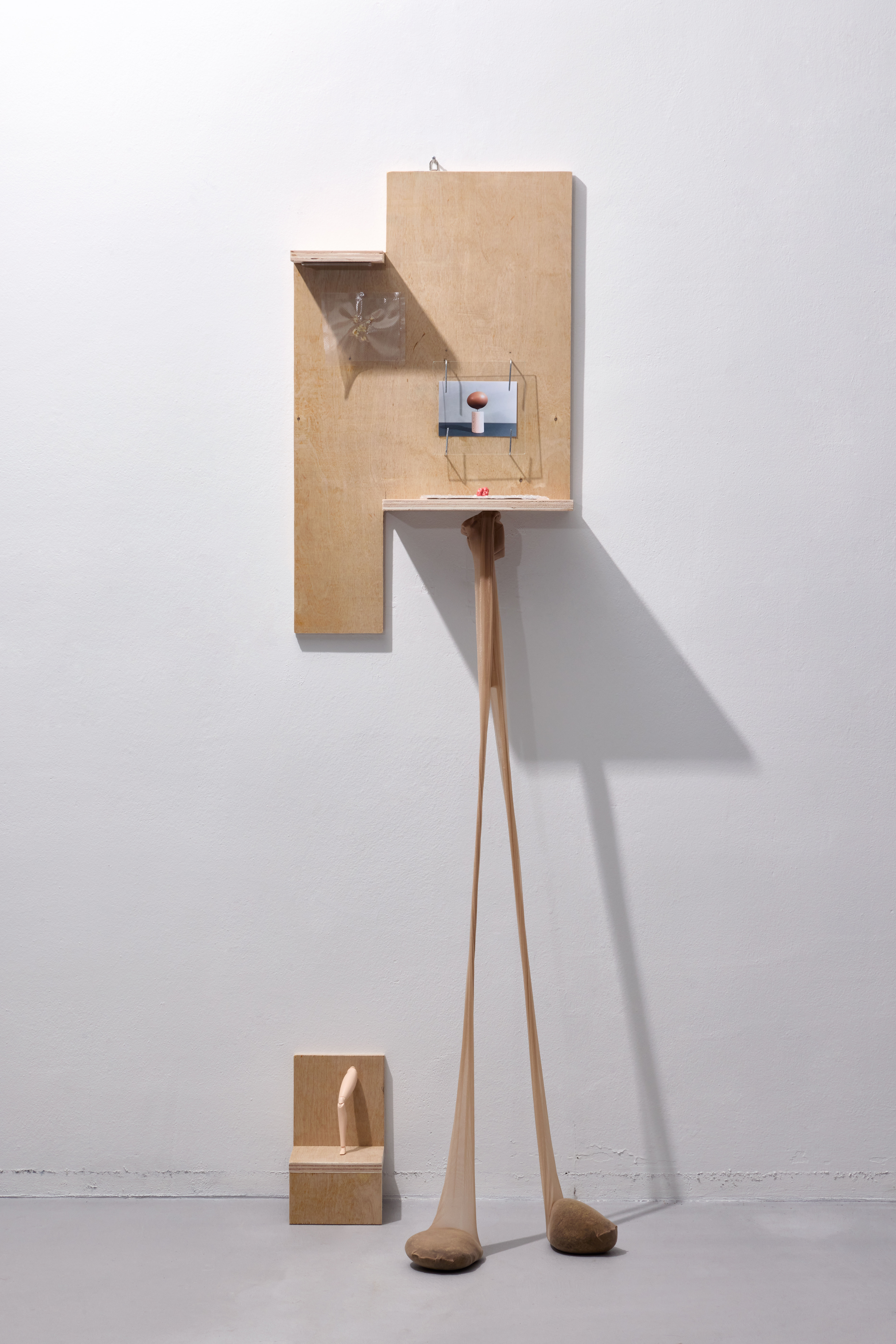 Note mixed media artwork by oneg - bodily fragments and personal traces in wood, glass, and found objects